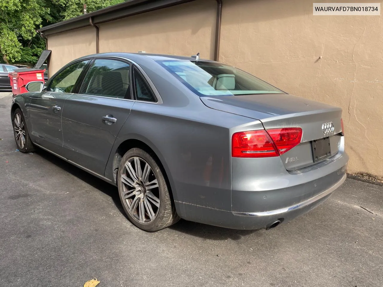 2011 Audi A8 L Quattro VIN: WAURVAFD7BN018734 Lot: 79808834