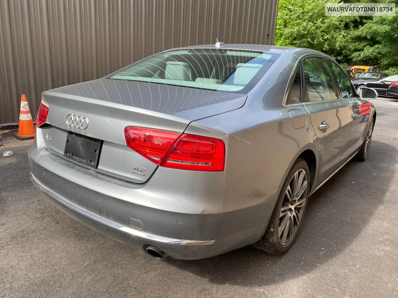 2011 Audi A8 L Quattro VIN: WAURVAFD7BN018734 Lot: 79808834