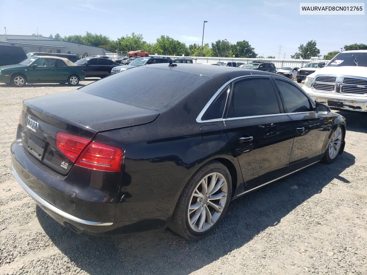 WAURVAFD8CN012765 2012 Audi A8 L Quattro