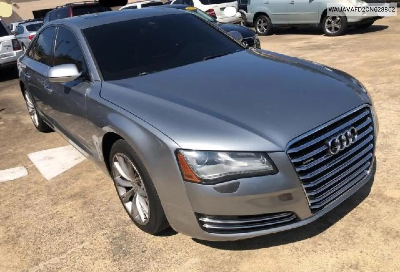 2012 Audi A8 Quattro VIN: WAUAVAFD2CN028862 Lot: 71984364