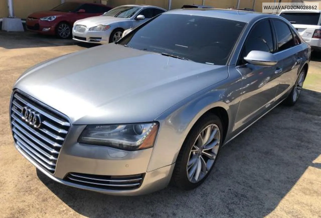 2012 Audi A8 Quattro VIN: WAUAVAFD2CN028862 Lot: 71984364