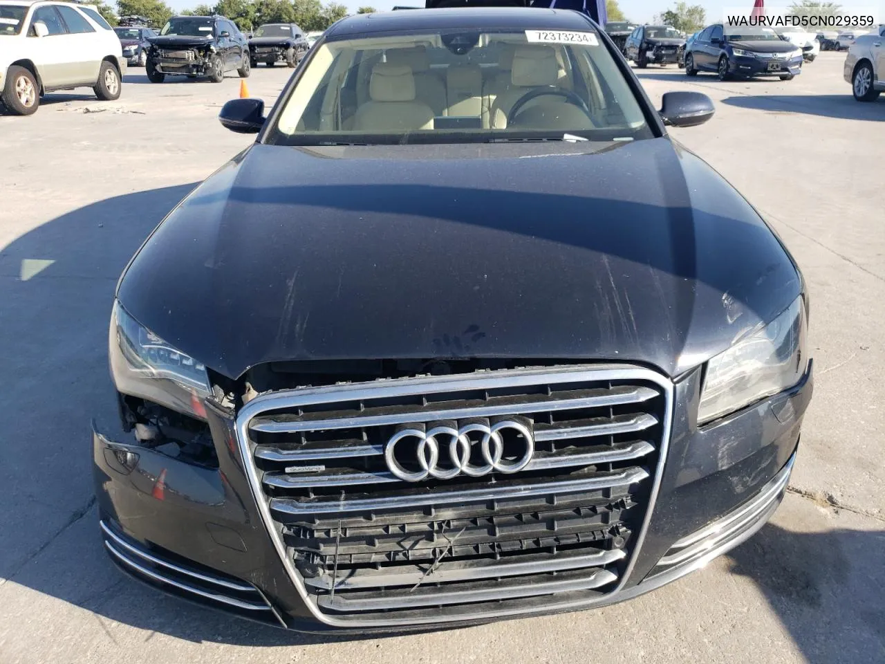 2012 Audi A8 L Quattro VIN: WAURVAFD5CN029359 Lot: 72373234