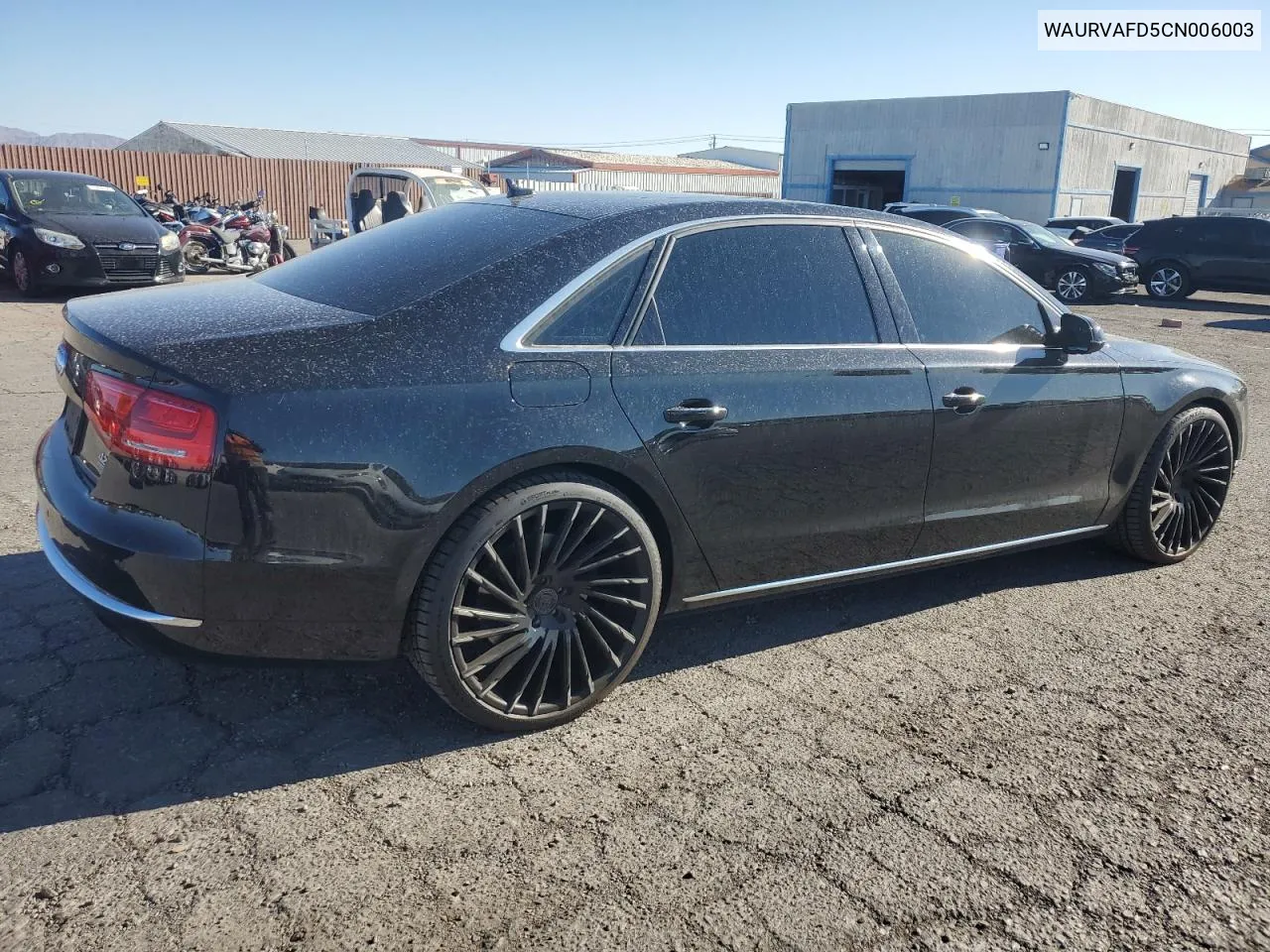 2012 Audi A8 L Quattro VIN: WAURVAFD5CN006003 Lot: 73164014