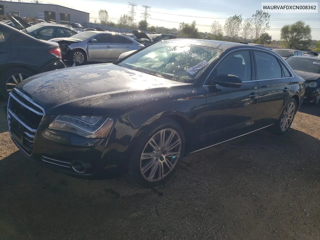 WAURVAFDXCN008362 2012 Audi A8 L Quattro