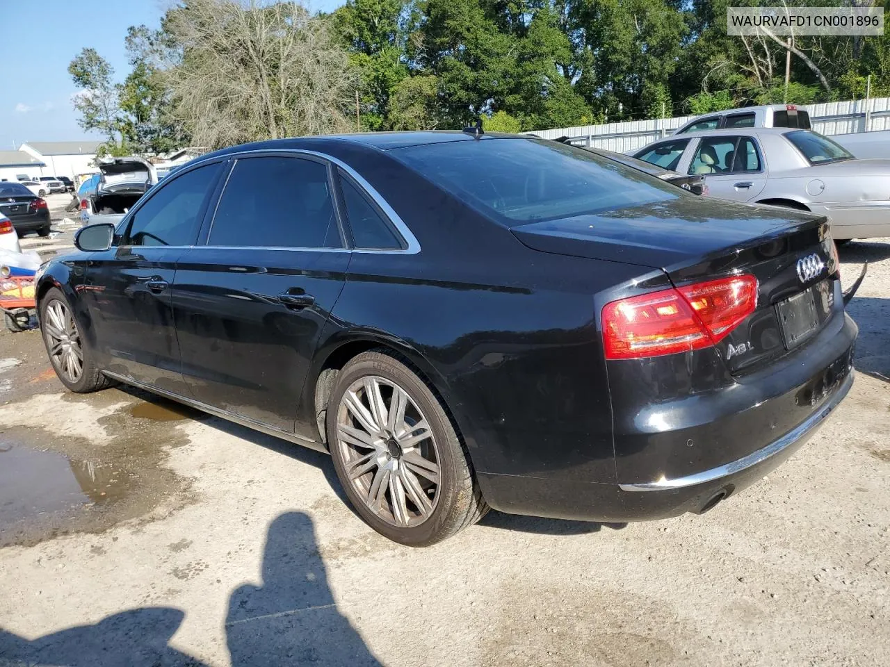 2012 Audi A8 L Quattro VIN: WAURVAFD1CN001896 Lot: 73747224