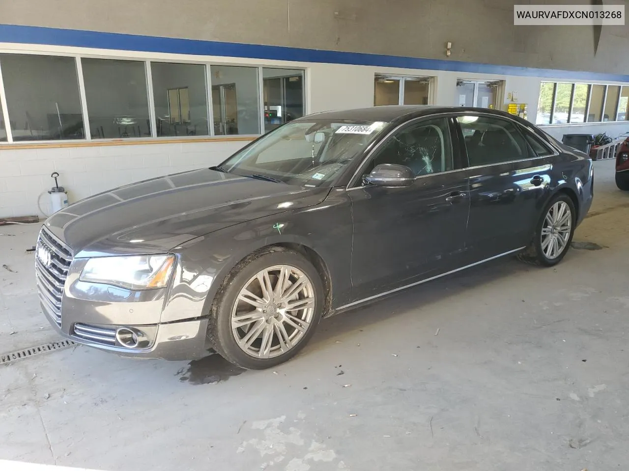 2012 Audi A8 L Quattro VIN: WAURVAFDXCN013268 Lot: 75310684