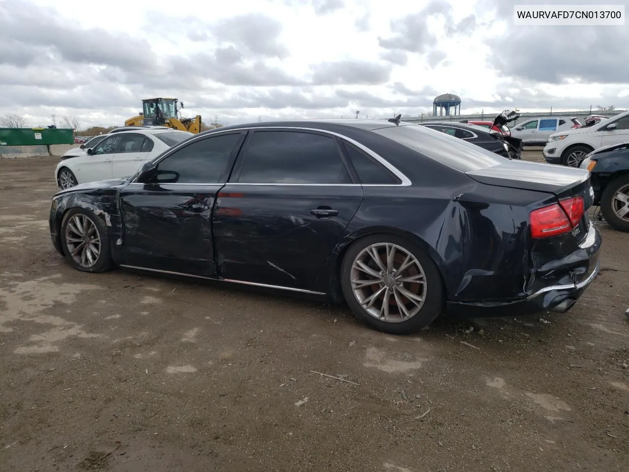 2012 Audi A8 L Quattro VIN: WAURVAFD7CN013700 Lot: 78114104