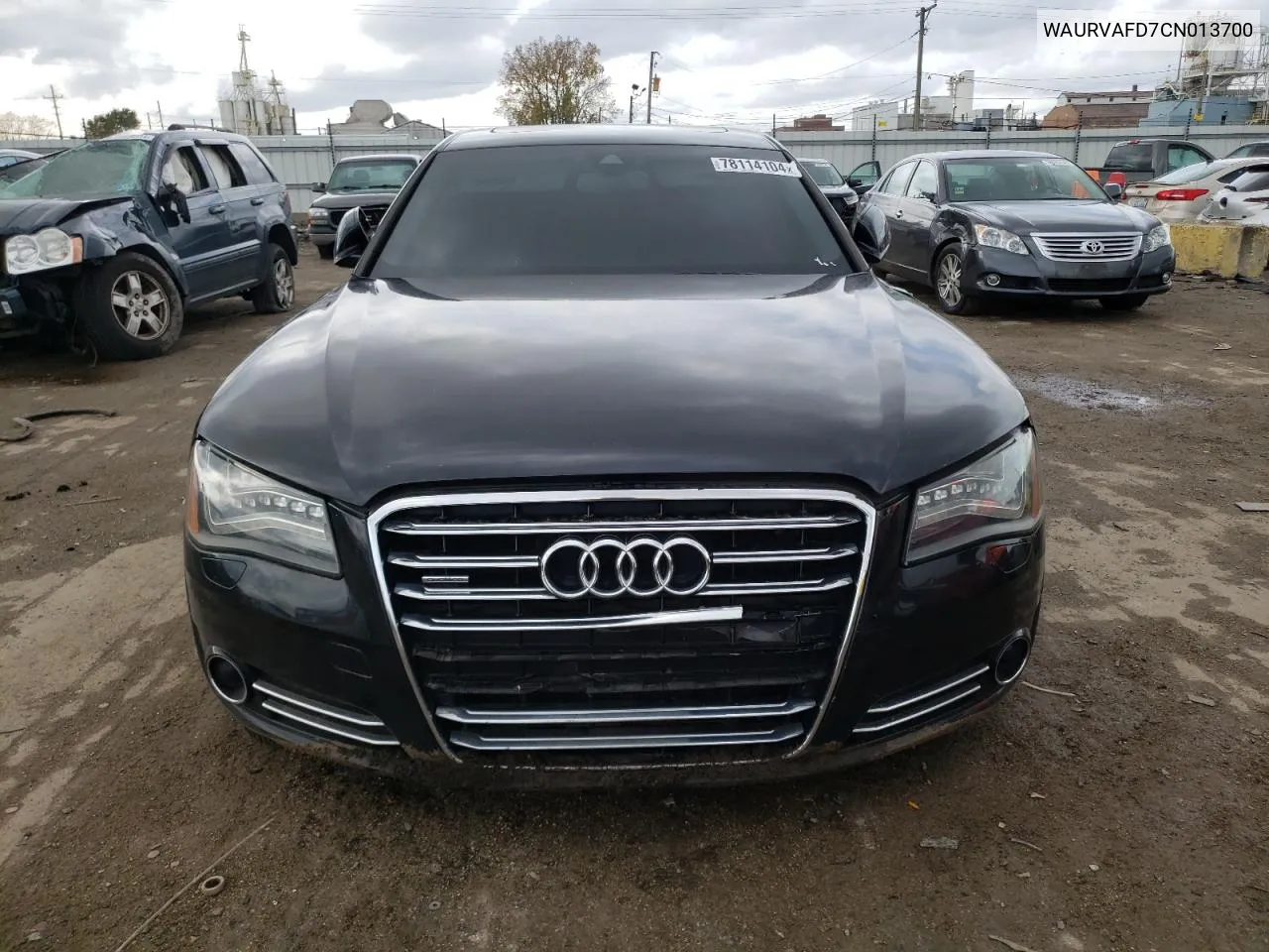 2012 Audi A8 L Quattro VIN: WAURVAFD7CN013700 Lot: 78114104