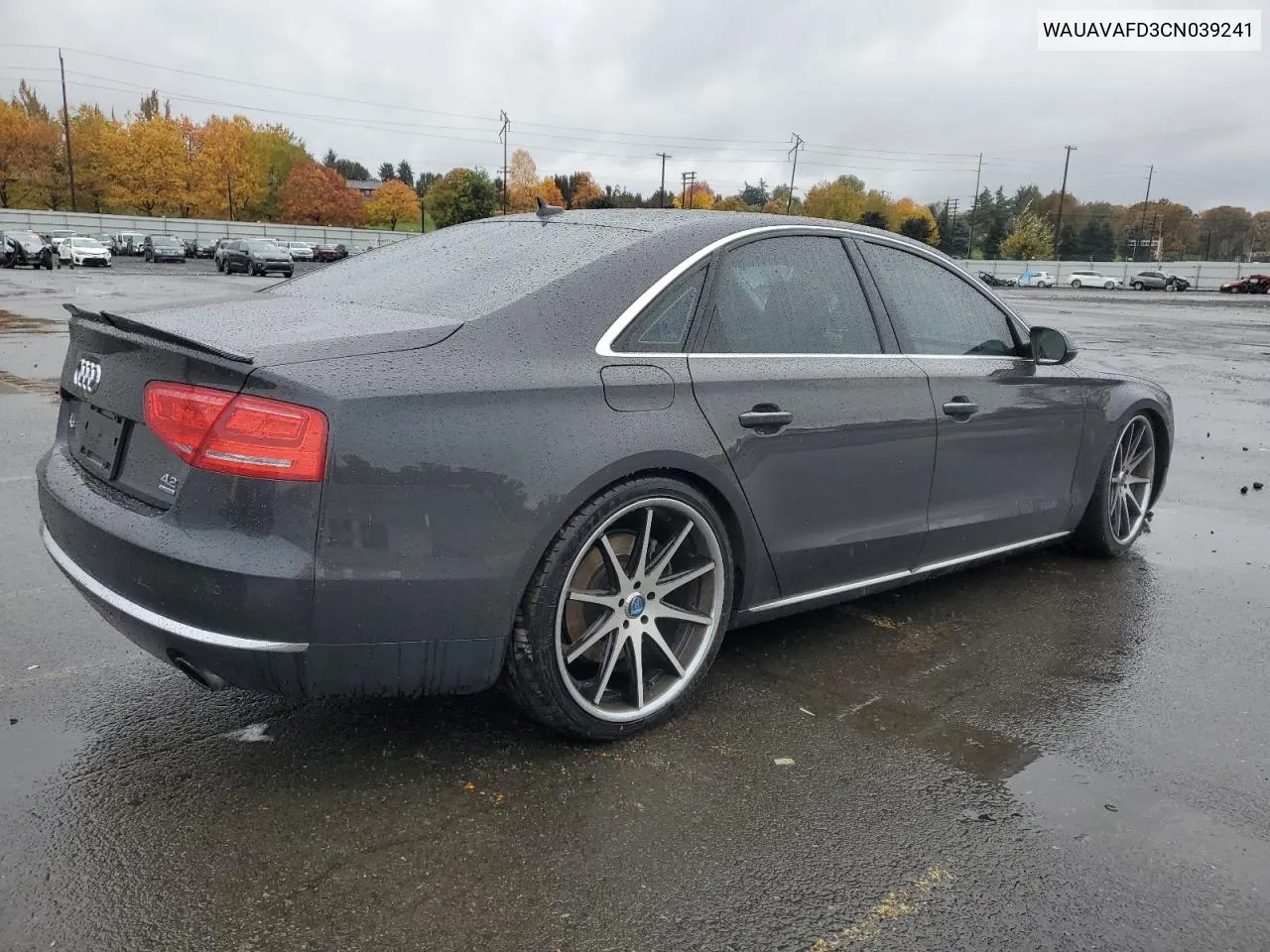 2012 Audi A8 Quattro VIN: WAUAVAFD3CN039241 Lot: 78659694