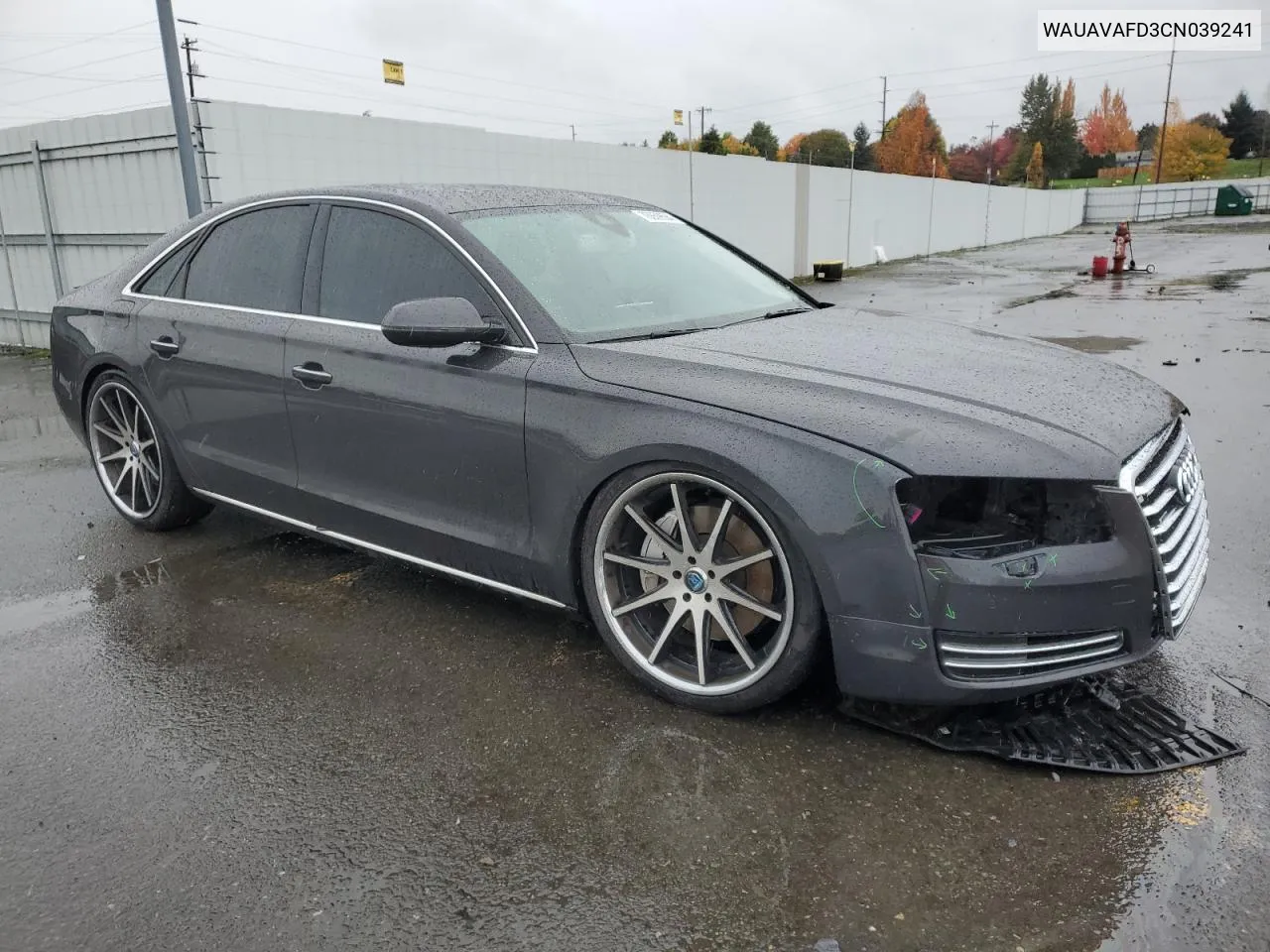 2012 Audi A8 Quattro VIN: WAUAVAFD3CN039241 Lot: 78659694