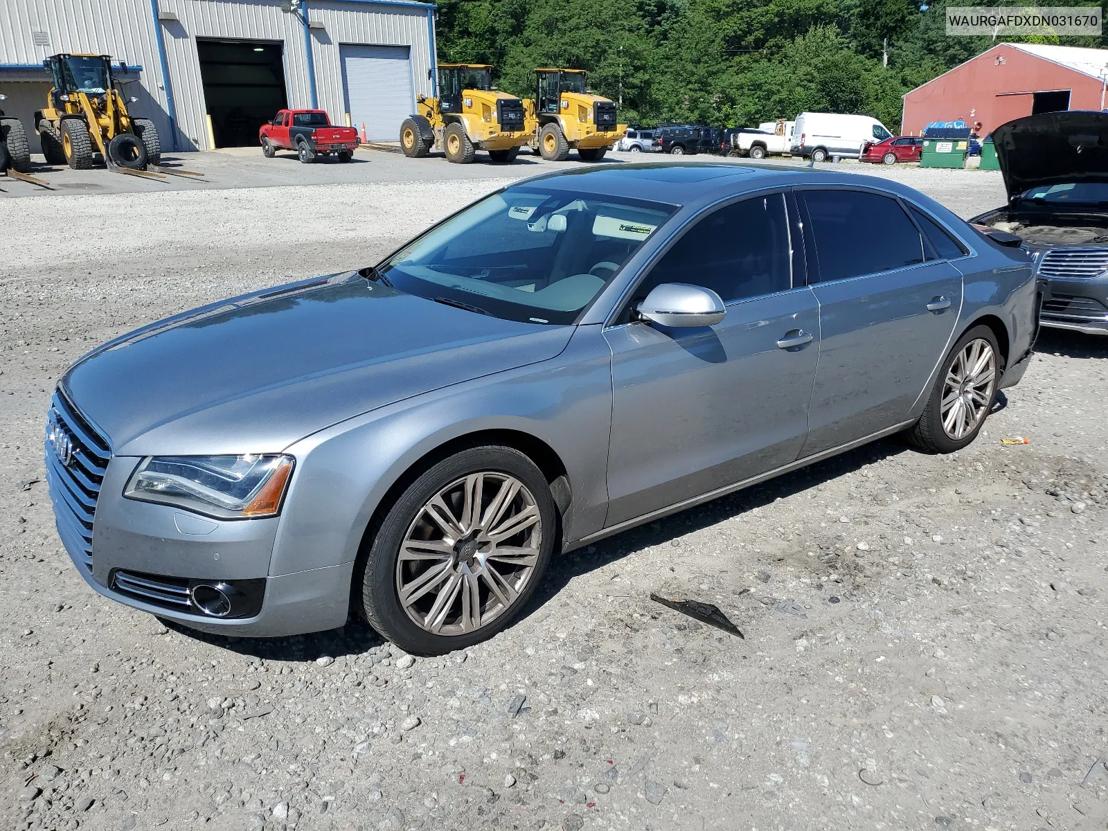 2013 Audi A8 L Quattro VIN: WAURGAFDXDN031670 Lot: 66709624