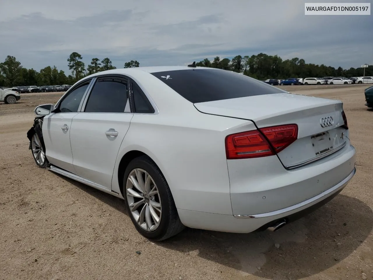 2013 Audi A8 L Quattro VIN: WAURGAFD1DN005197 Lot: 69072344