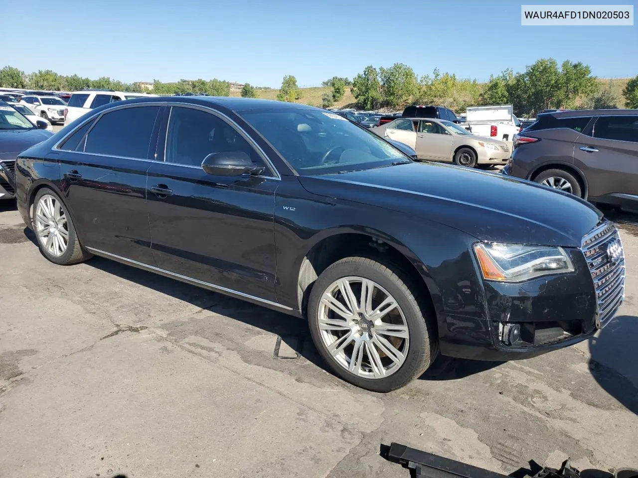 2013 Audi A8 L Quattro VIN: WAUR4AFD1DN020503 Lot: 69654204