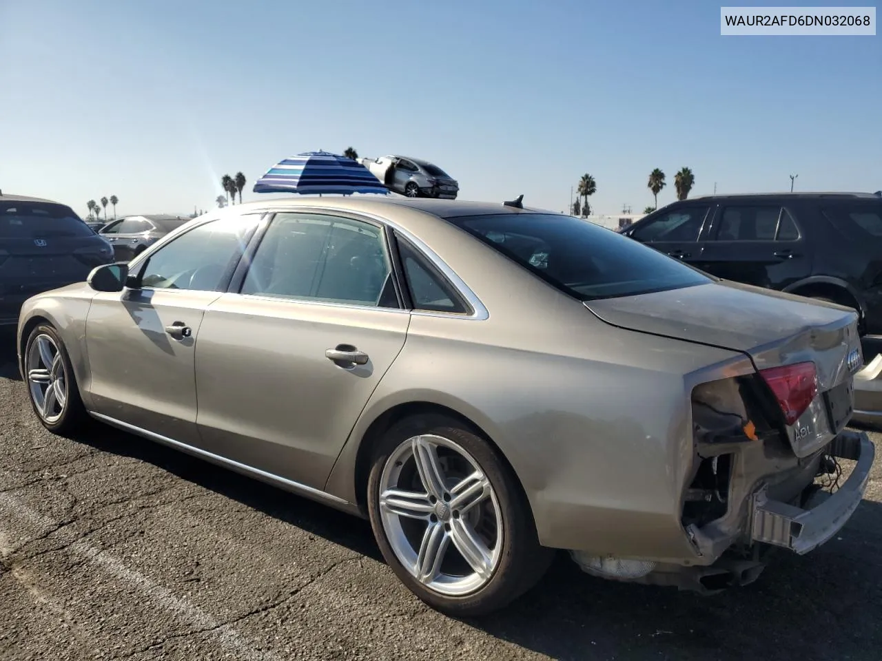 WAUR2AFD6DN032068 2013 Audi A8 L Quattro