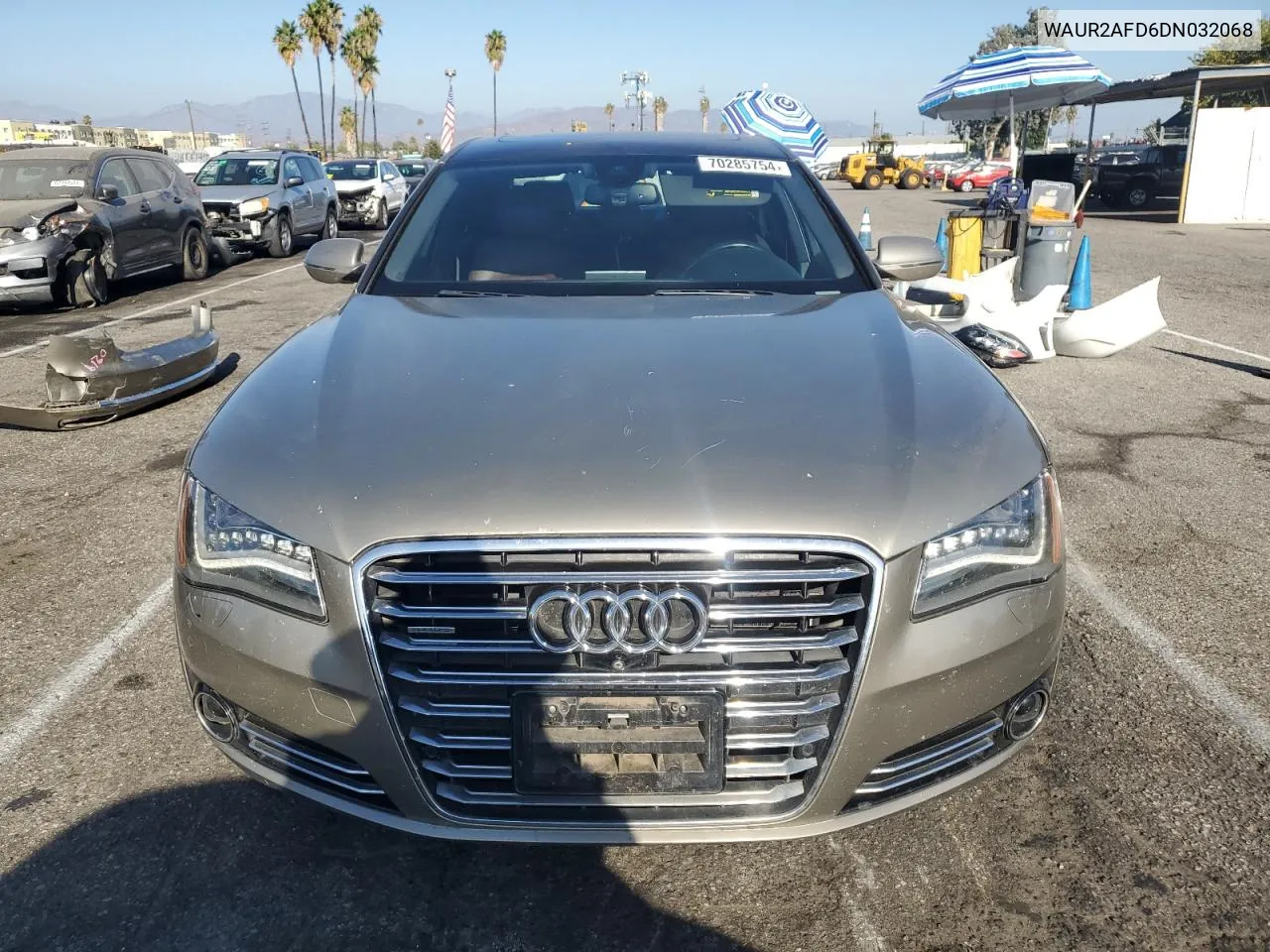 2013 Audi A8 L Quattro VIN: WAUR2AFD6DN032068 Lot: 70285754