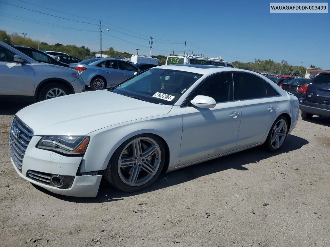 WAUAGAFD0DN003499 2013 Audi A8 Quattro