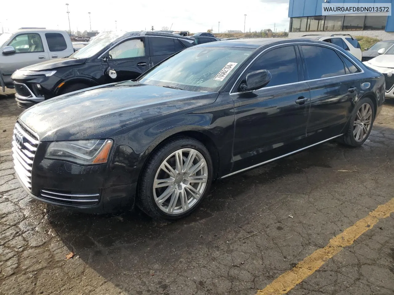 2013 Audi A8 L Quattro VIN: WAURGAFD8DN013572 Lot: 76562104