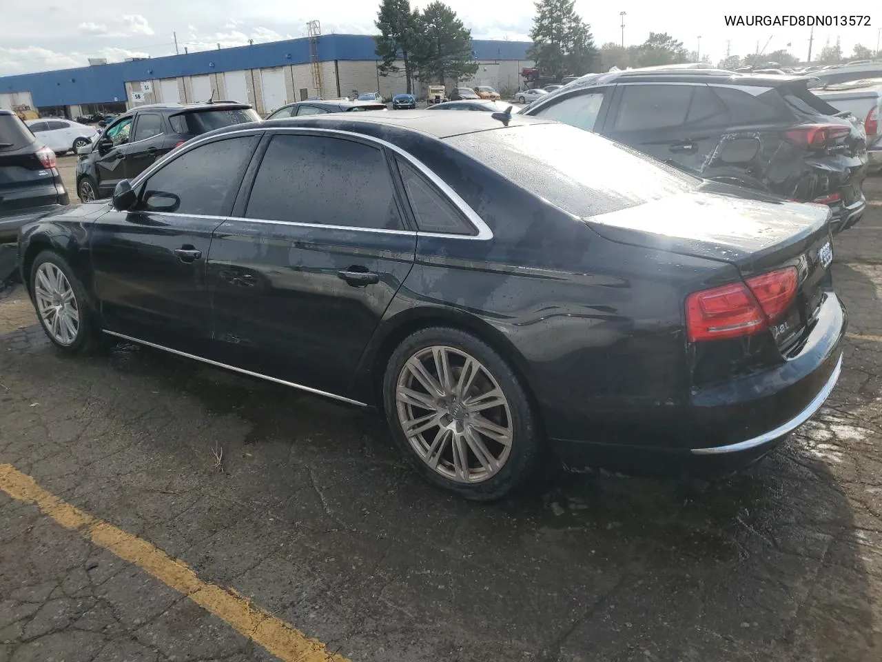 2013 Audi A8 L Quattro VIN: WAURGAFD8DN013572 Lot: 76562104