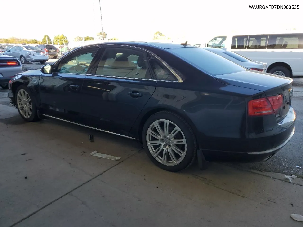 2013 Audi A8 L Quattro VIN: WAURGAFD7DN003535 Lot: 76799474