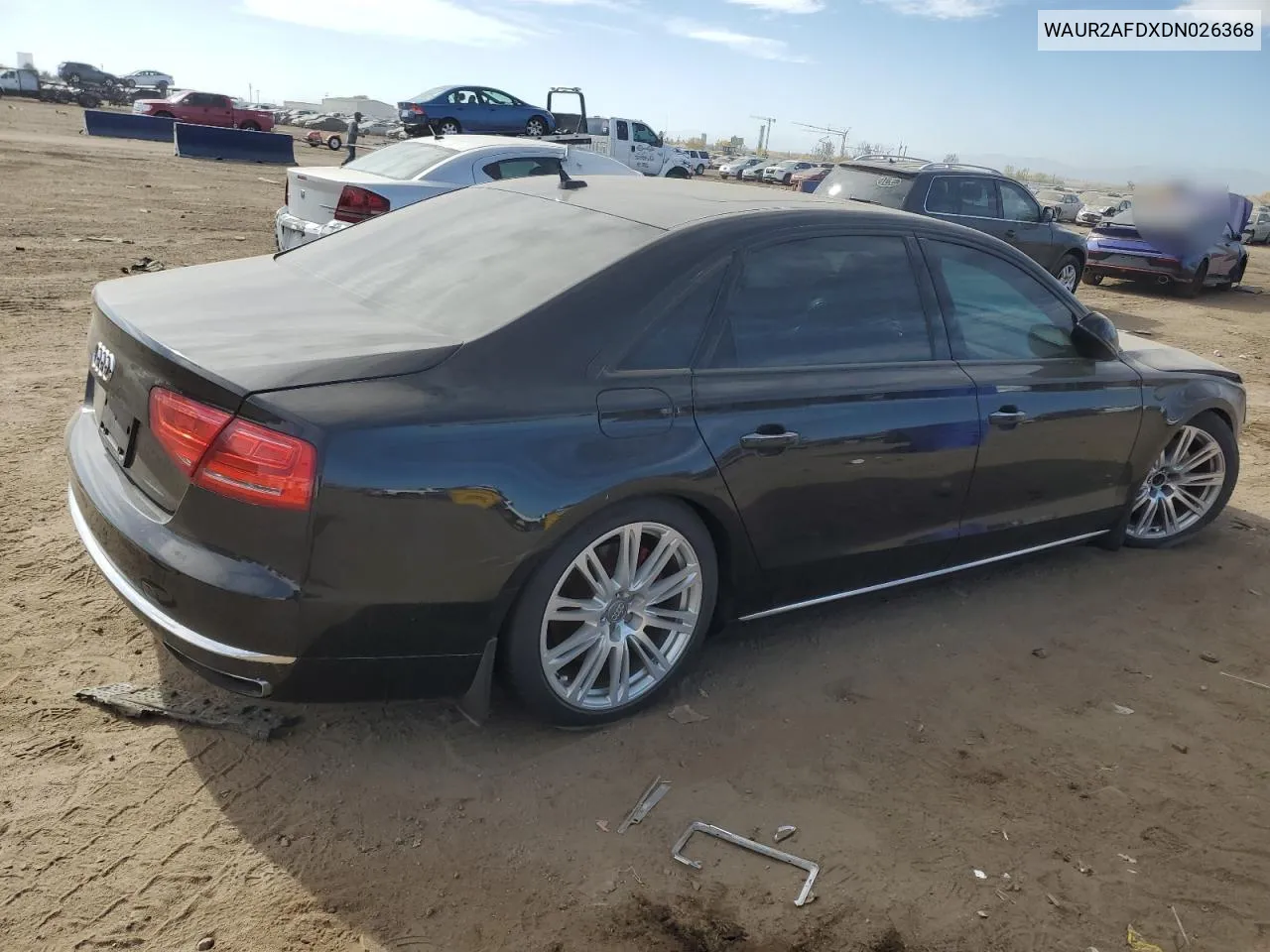 2013 Audi A8 L Quattro VIN: WAUR2AFDXDN026368 Lot: 78010924