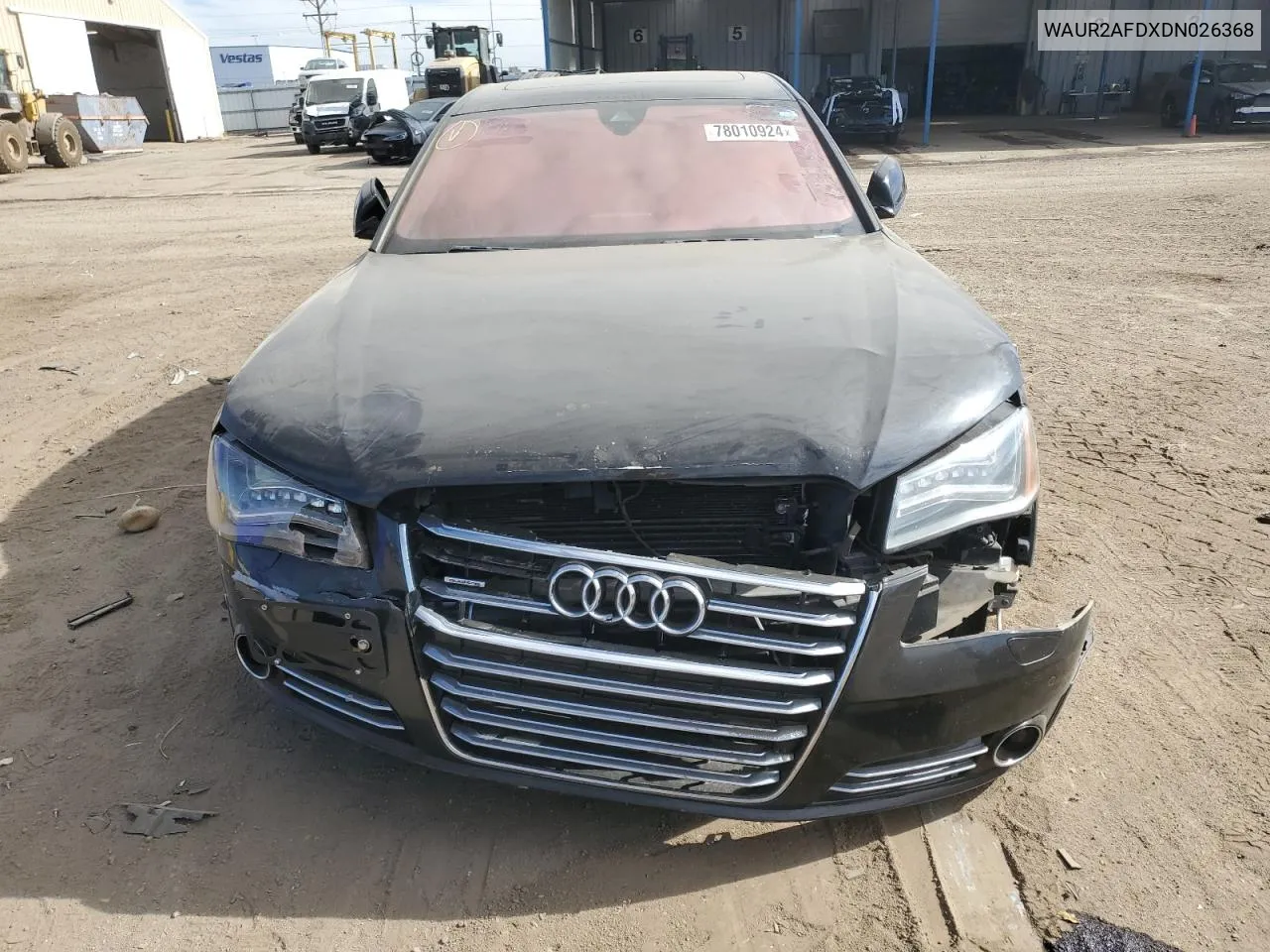 2013 Audi A8 L Quattro VIN: WAUR2AFDXDN026368 Lot: 78010924