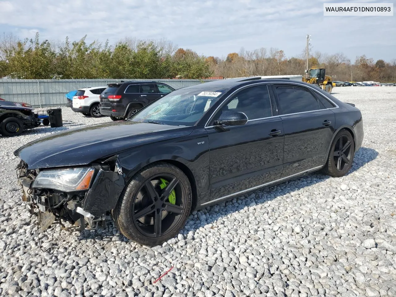 2013 Audi A8 L Quattro VIN: WAUR4AFD1DN010893 Lot: 78379394