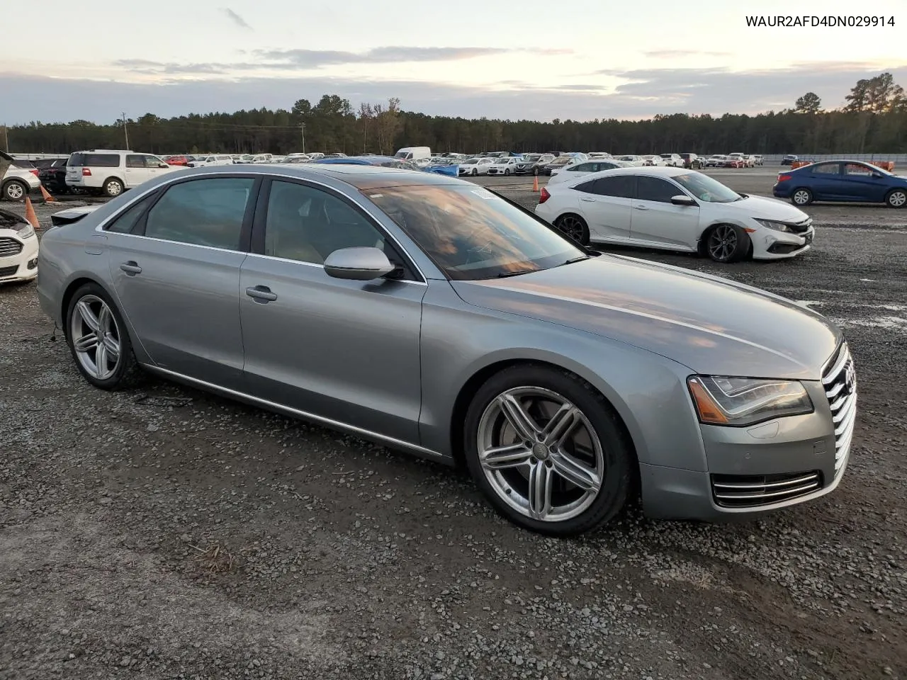 2013 Audi A8 L Quattro VIN: WAUR2AFD4DN029914 Lot: 78700844