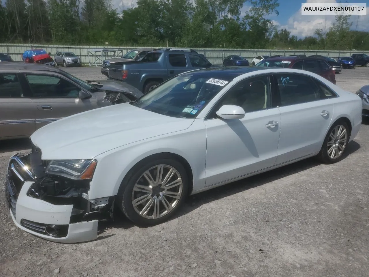 2014 Audi A8 L Quattro VIN: WAUR2AFDXEN010107 Lot: 62056544