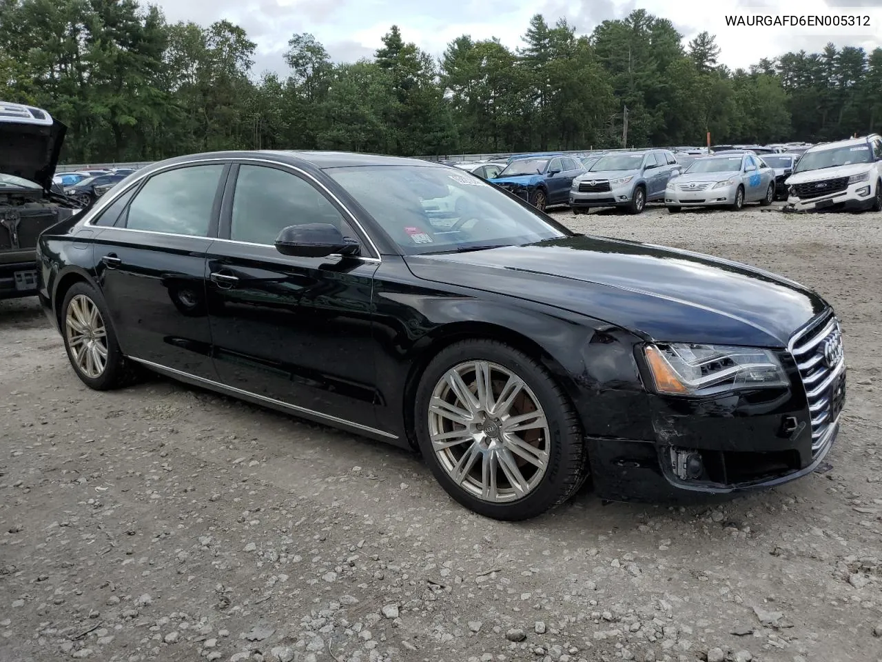 2014 Audi A8 L Quattro VIN: WAURGAFD6EN005312 Lot: 65827224