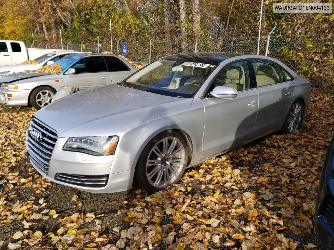 2014 Audi A8 L Quattro VIN: WAURGAFD1EN004133 Lot: 73740774