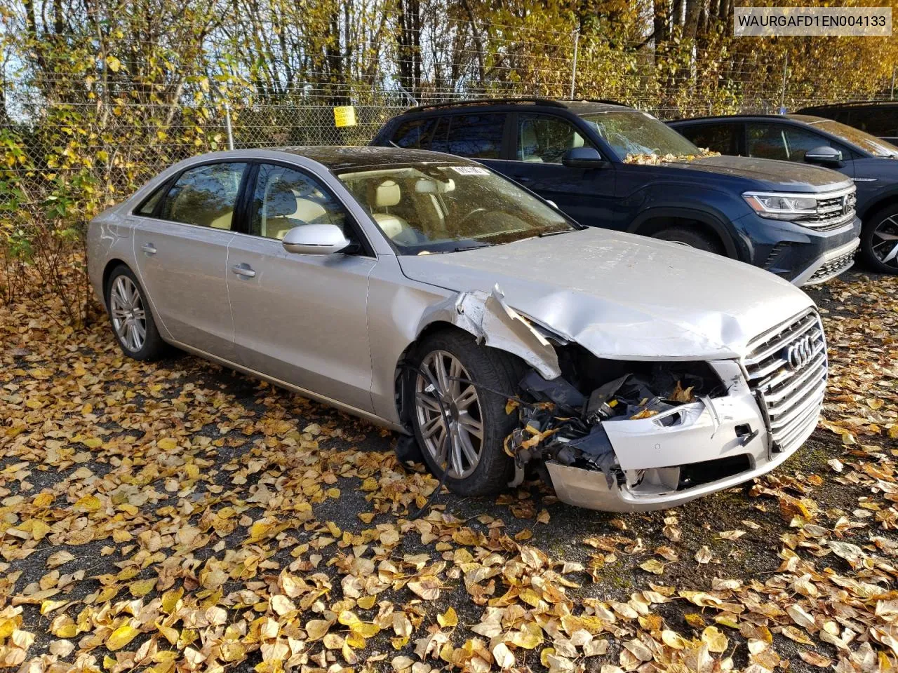 2014 Audi A8 L Quattro VIN: WAURGAFD1EN004133 Lot: 73740774