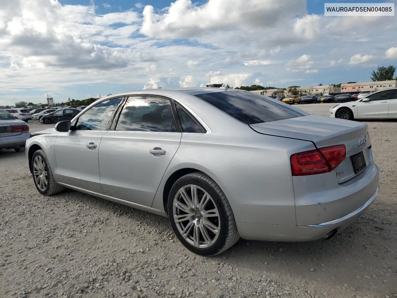 WAURGAFD5EN004085 2014 Audi A8 L Quattro