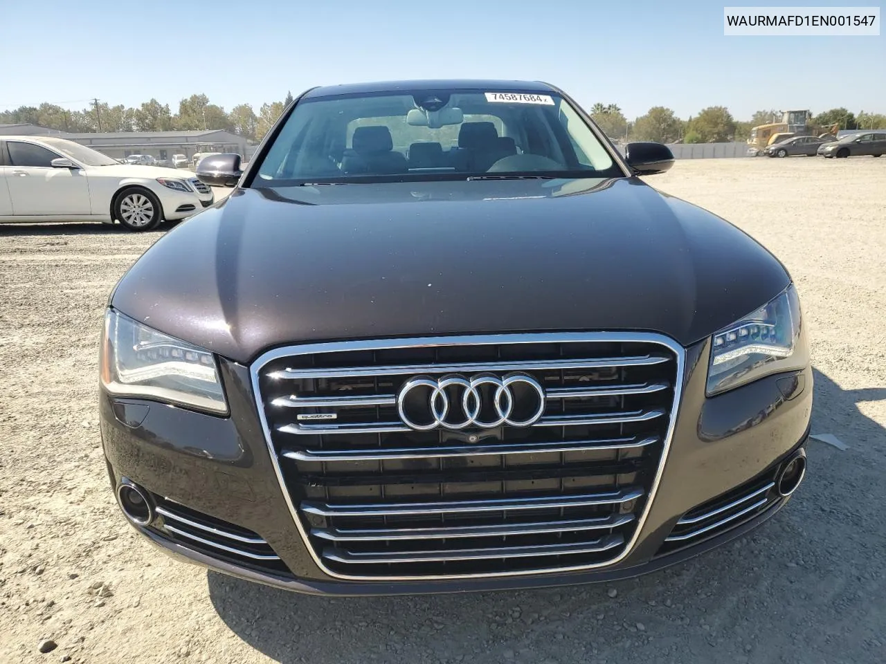 2014 Audi A8 L Tdi Quattro VIN: WAURMAFD1EN001547 Lot: 74587684