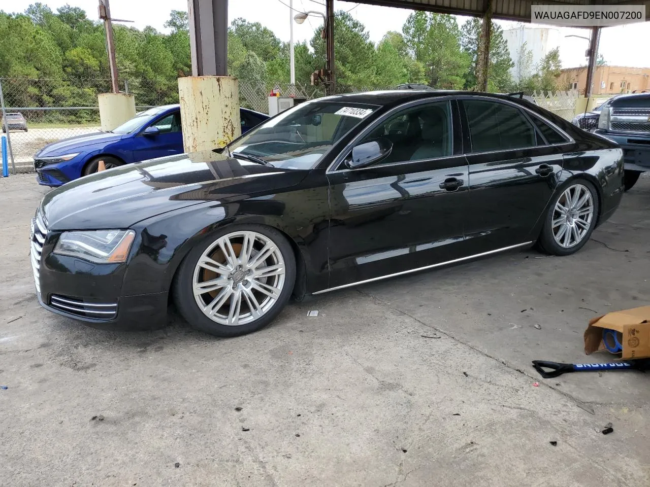 2014 Audi A8 Quattro VIN: WAUAGAFD9EN007200 Lot: 74710334