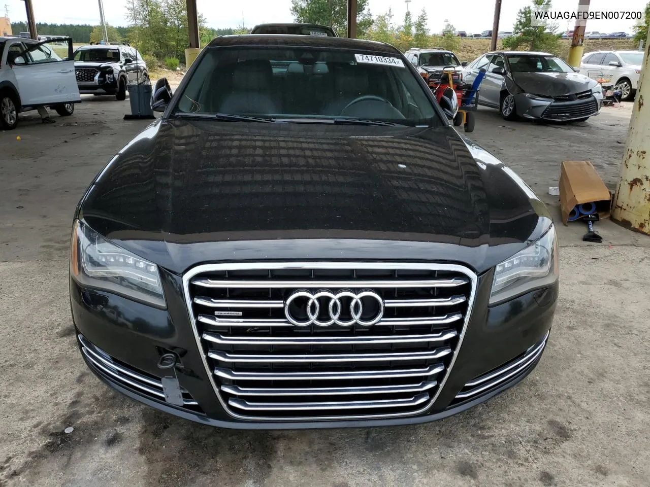 2014 Audi A8 Quattro VIN: WAUAGAFD9EN007200 Lot: 74710334