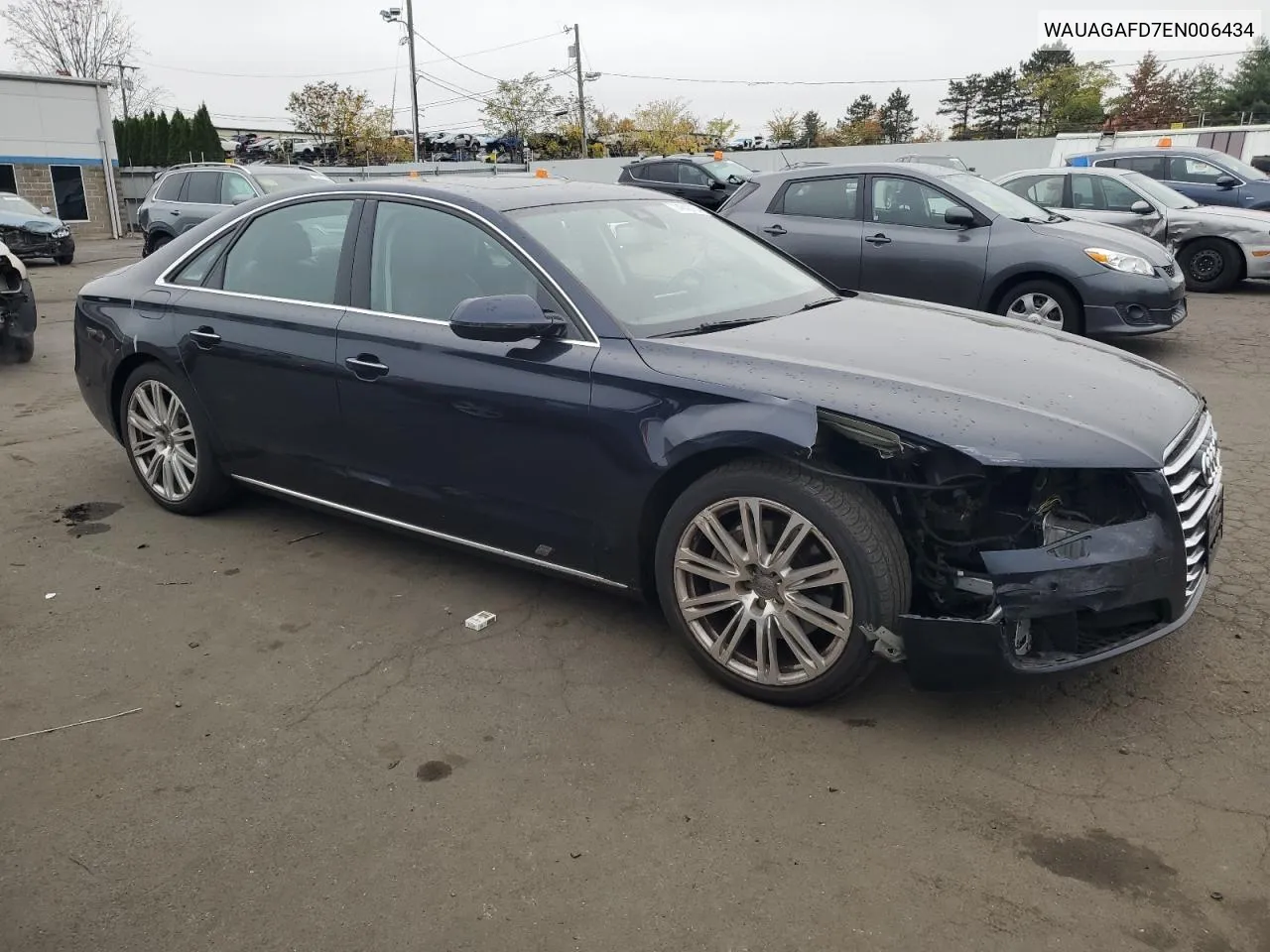 2014 Audi A8 Quattro VIN: WAUAGAFD7EN006434 Lot: 74843784