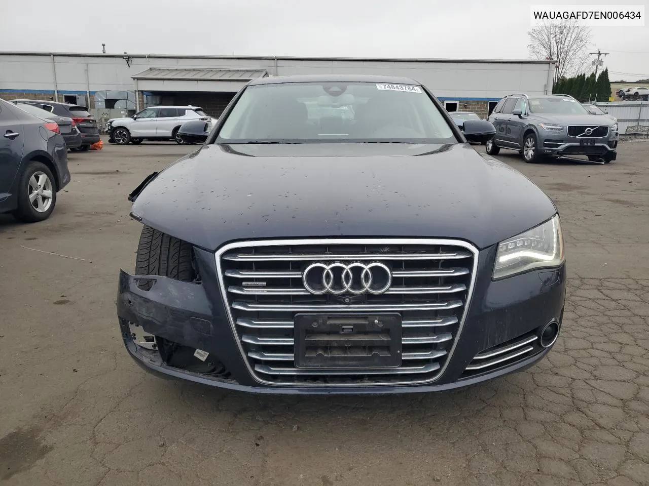 2014 Audi A8 Quattro VIN: WAUAGAFD7EN006434 Lot: 74843784