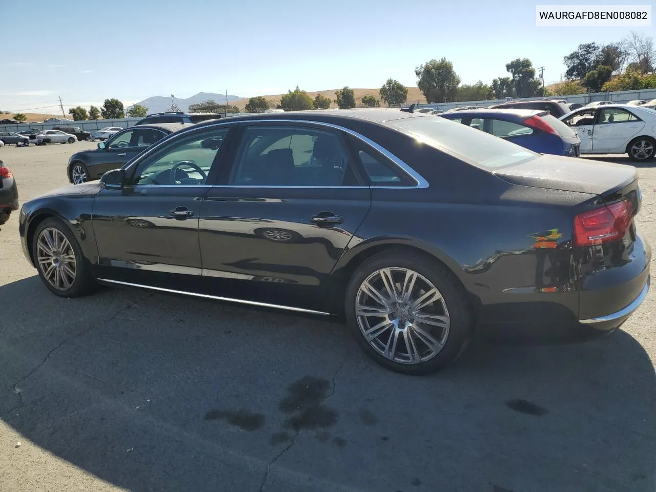 2014 Audi A8 L Quattro VIN: WAURGAFD8EN008082 Lot: 76841114