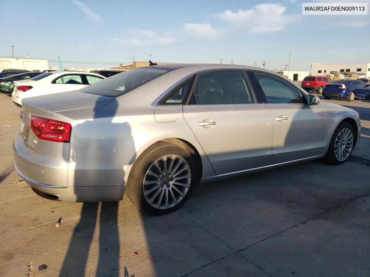 2014 Audi A8 L Quattro VIN: WAUR2AFD0EN009113 Lot: 77008204