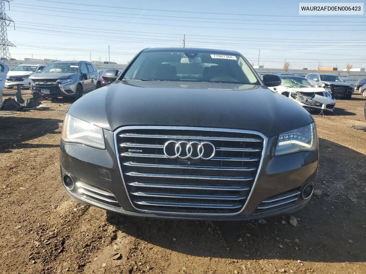 2014 Audi A8 L Quattro VIN: WAUR2AFD0EN006423 Lot: 77067384