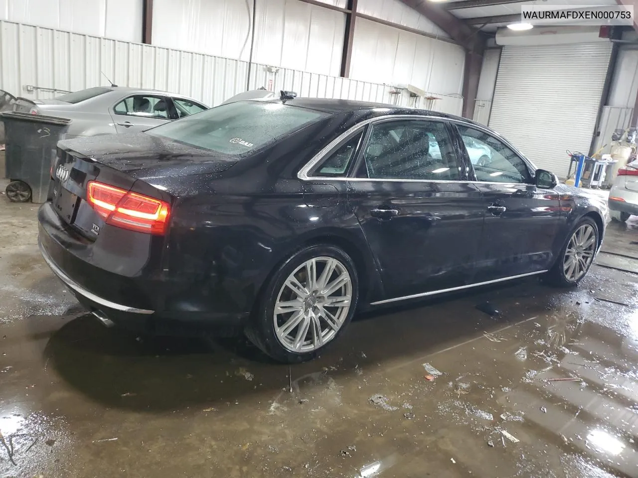 2014 Audi A8 L Tdi Quattro VIN: WAURMAFDXEN000753 Lot: 77888214