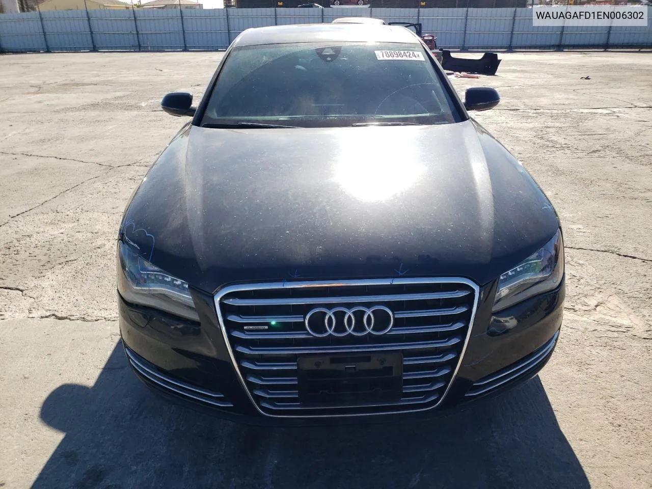 2014 Audi A8 Quattro VIN: WAUAGAFD1EN006302 Lot: 78898424