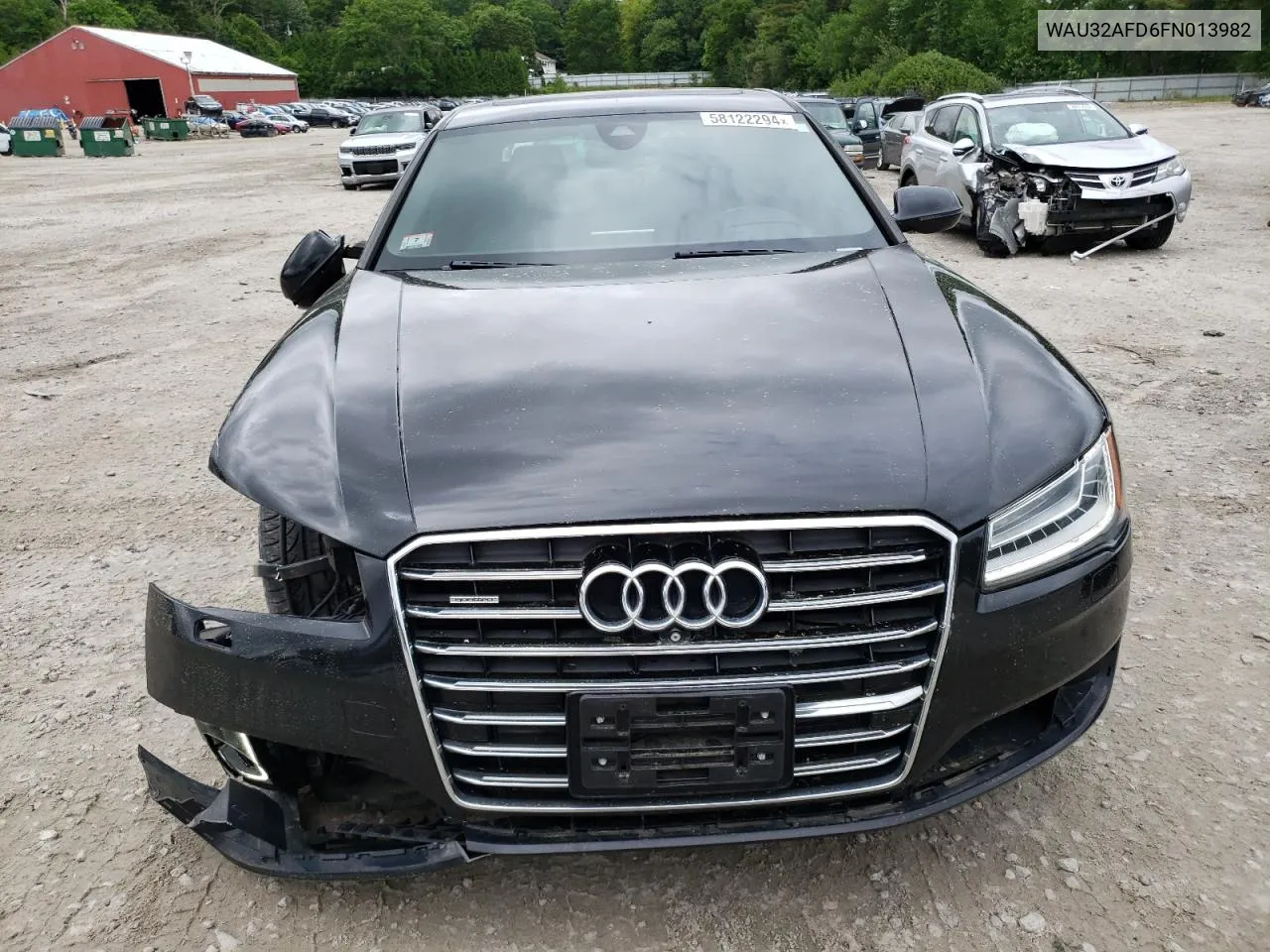 2015 Audi A8 L Quattro VIN: WAU32AFD6FN013982 Lot: 58122294