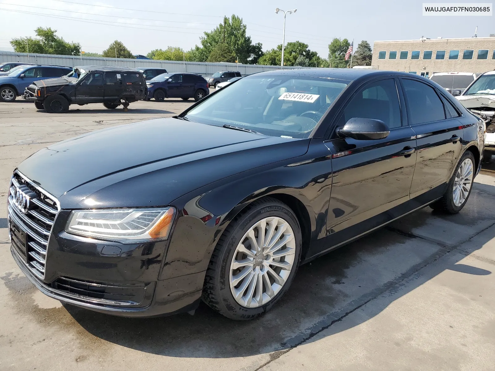 2015 Audi A8 Quattro VIN: WAUJGAFD7FN030685 Lot: 65141814