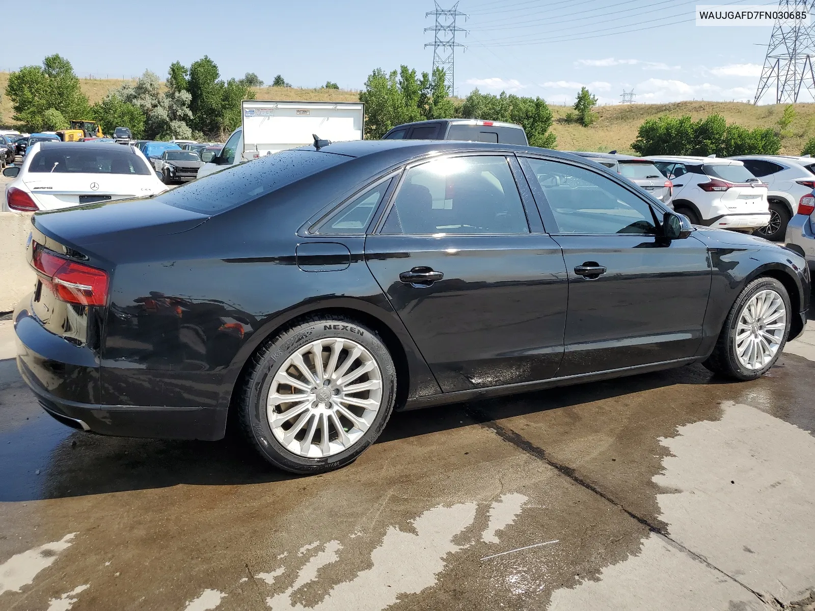 2015 Audi A8 Quattro VIN: WAUJGAFD7FN030685 Lot: 65141814