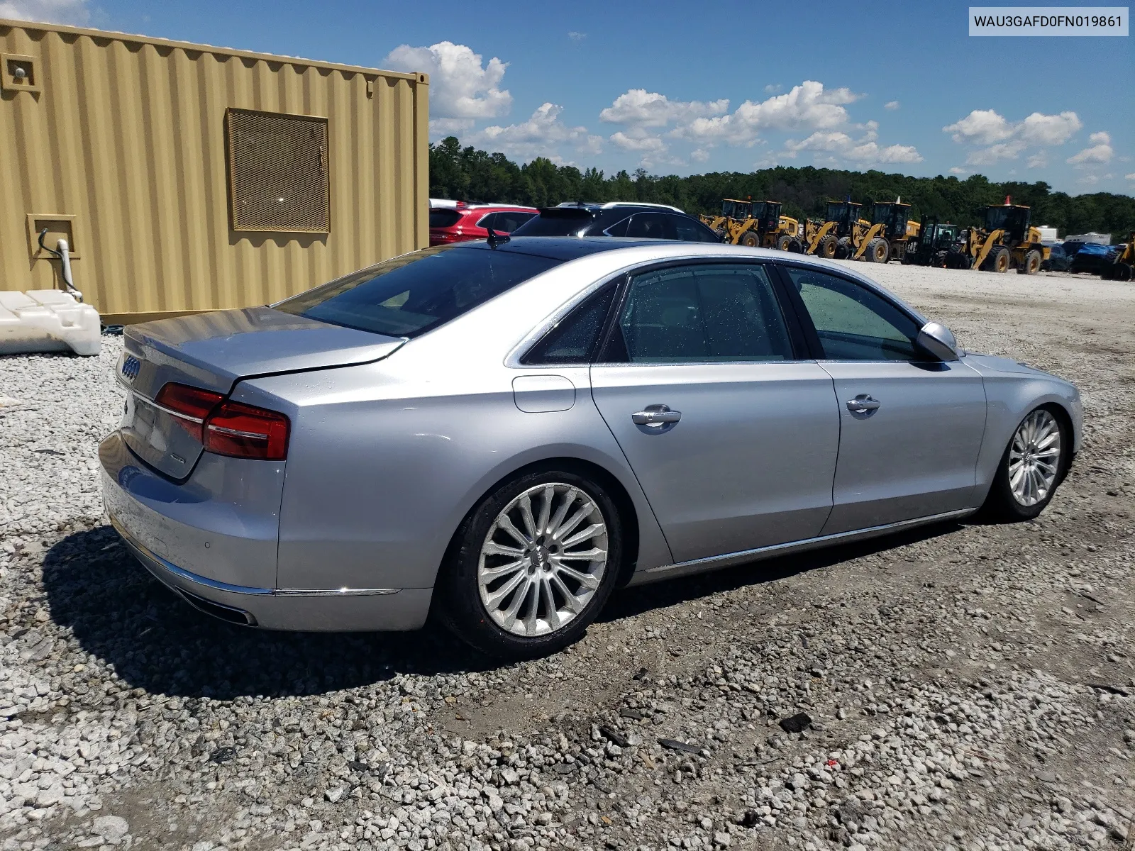 2015 Audi A8 L Quattro VIN: WAU3GAFD0FN019861 Lot: 67483214