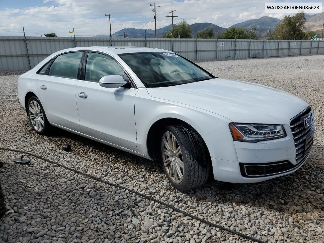 2015 Audi A8 L Quattro VIN: WAU32AFD0FN035623 Lot: 68750304