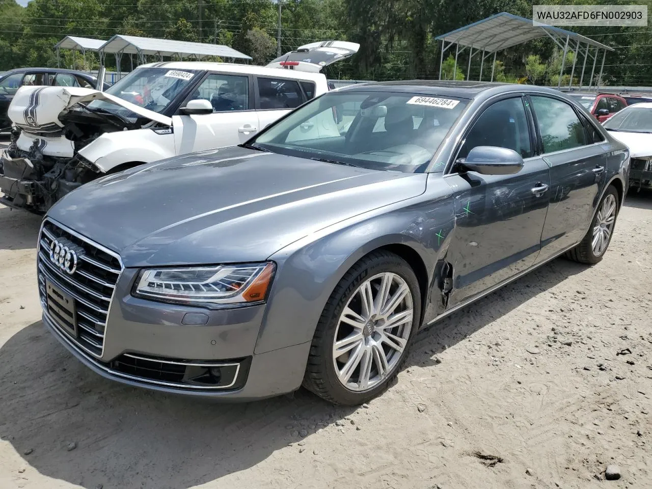 2015 Audi A8 L Quattro VIN: WAU32AFD6FN002903 Lot: 69446284