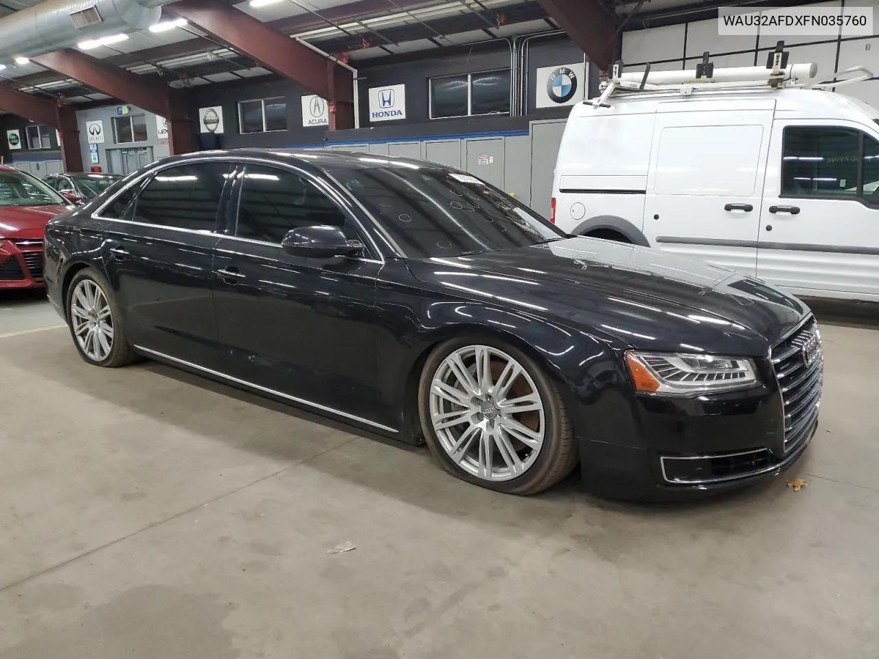 2015 Audi A8 L Quattro VIN: WAU32AFDXFN035760 Lot: 73018664