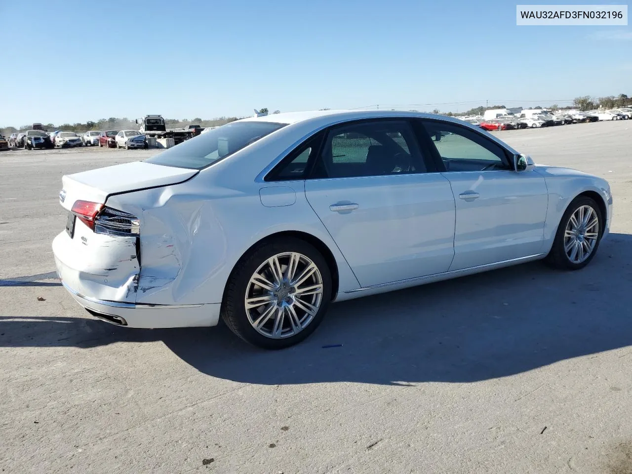 2015 Audi A8 L Quattro VIN: WAU32AFD3FN032196 Lot: 76666214